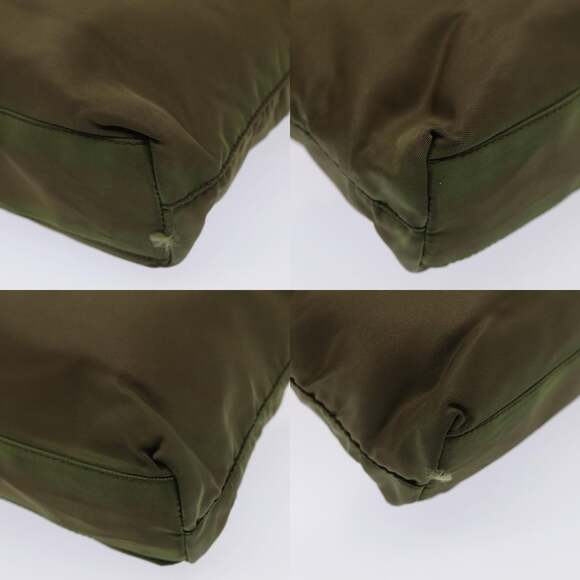 PRADA Hand Bag Nylon Khaki - Picture 10 of 13